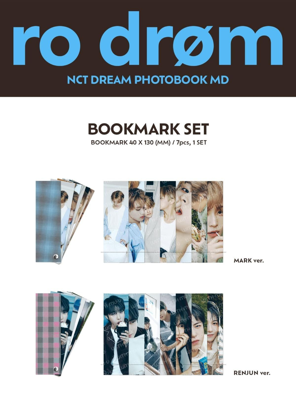 (ПРЕДЗАКАЗ) товары NCT DREAM - RO DR M PHOTOBOOK OFFICIAL MD BOOKMARK