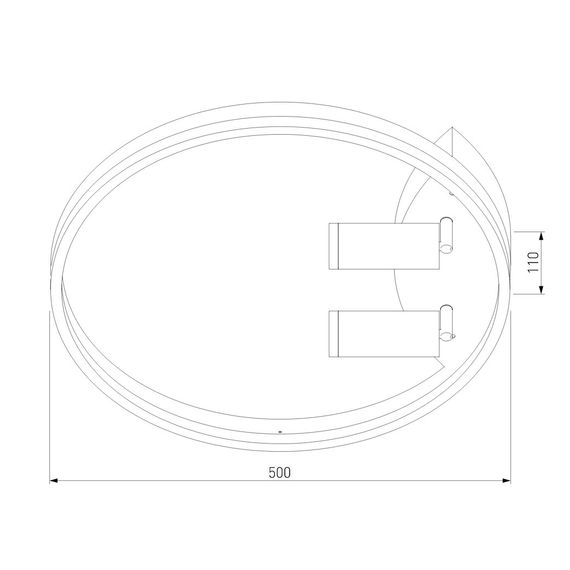 Потолочная светодиодная люстра Eurosvet Luminari 90247/3 черный / золото