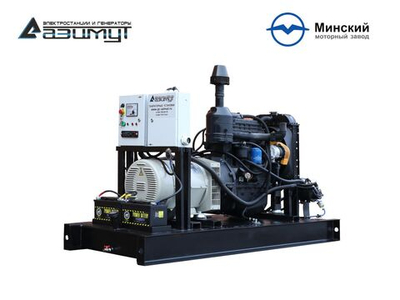 Дизельный генератор Азимут АД-30С-Т400-2РМ1 ММЗ с автозапуском