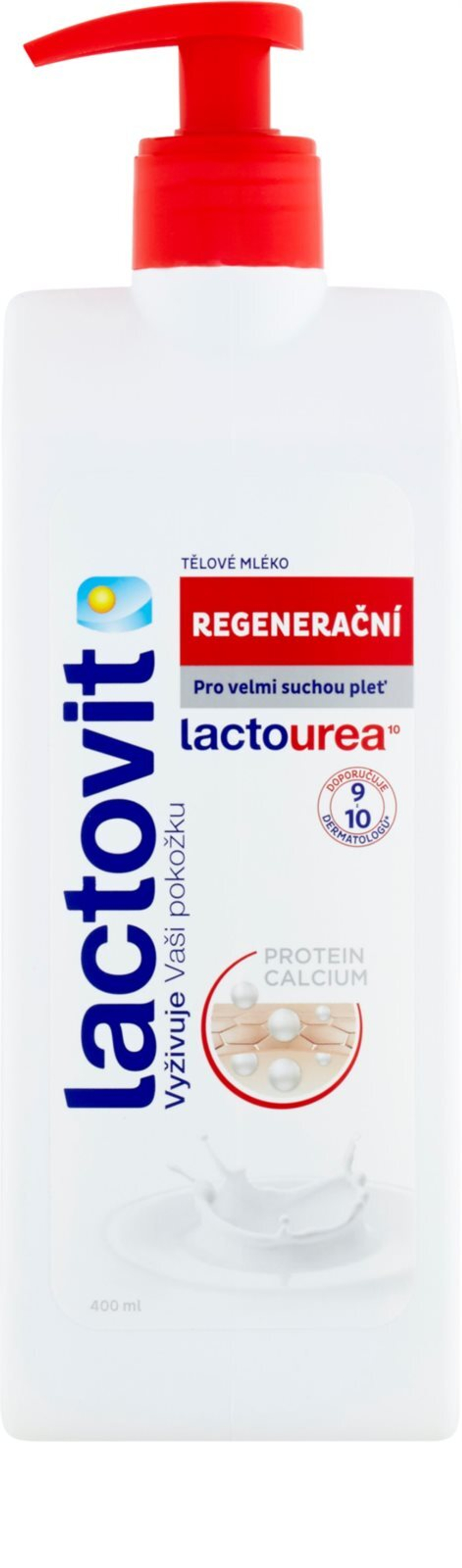 Lactovit LactoUrea - регенерирующее молочко для тела с дозатором /   400  ml  / GTIN 8411660650771