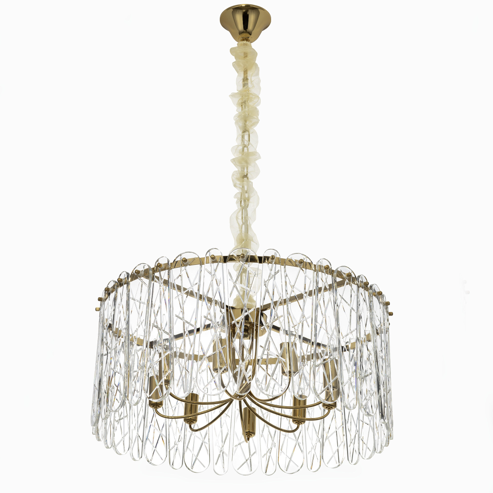 Citilux TALLA CL318292 Люстра хрустальная подвесная Золото