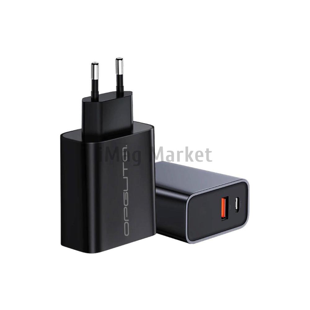 Сетевое зарядное устройство Орбита OT-APU34, 1 USB-A, 1 USB-C, 15W, 3.1A, черный