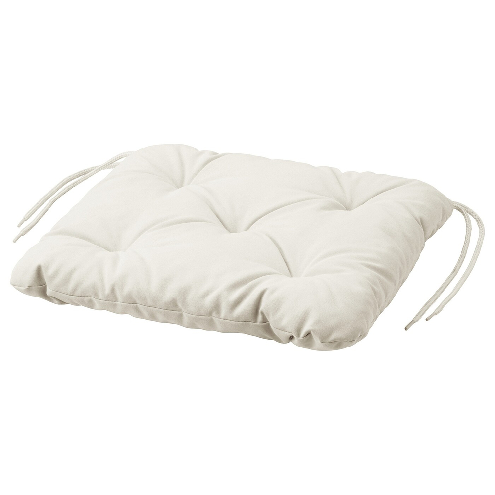 IKEA KUDDARNA  (ИКЕА КУДДАРНА)  -  Подушка для кресла, сад, светло-серо-бежевый, 36x32 см