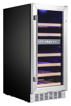 Винный шкаф Temptech Premium WPQ38DCS нерж. сталь