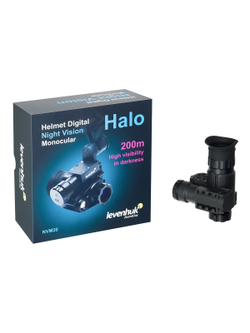 Монокуляр цифровой ночного видения Levenhuk Halo NVM20 Helmet, с креплением на шлем