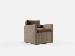 Обеденная группа из искусственного ротанга Кингстон Макси + 3 кресла Сантьяго