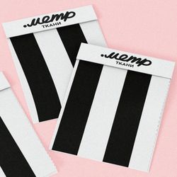 Ткань кулирная гладь черные полоски