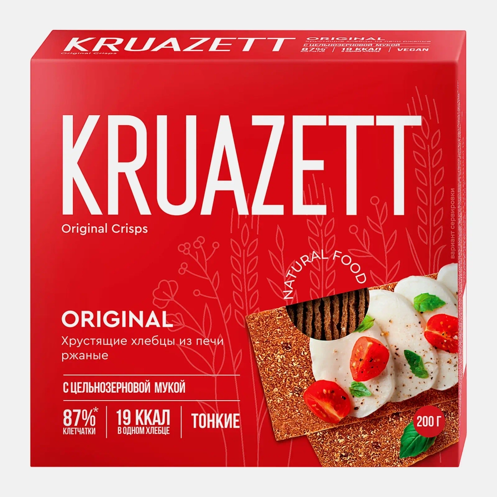 Хлебцы тонкие ржаные Круазетт 200г