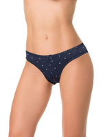 Трусы-слипы с мелким принтом (Размер: S) (Цвет: темно-синий)