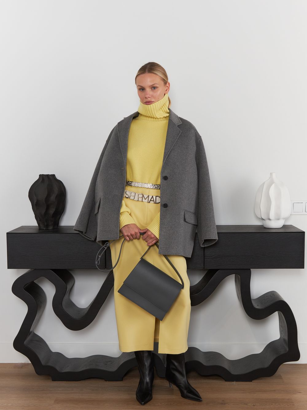 ШИРОКИЙ РЕМЕНЬ НА КОБУРНЫХ КНОПКАХ SELFMADE MILK