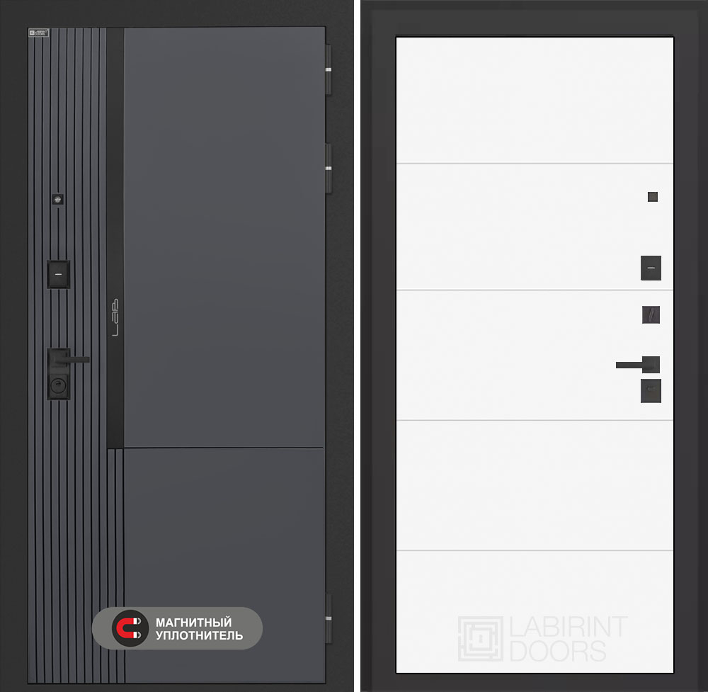 Входная дверь Лабиринт Лаб 2 Про - 13 Белый софт