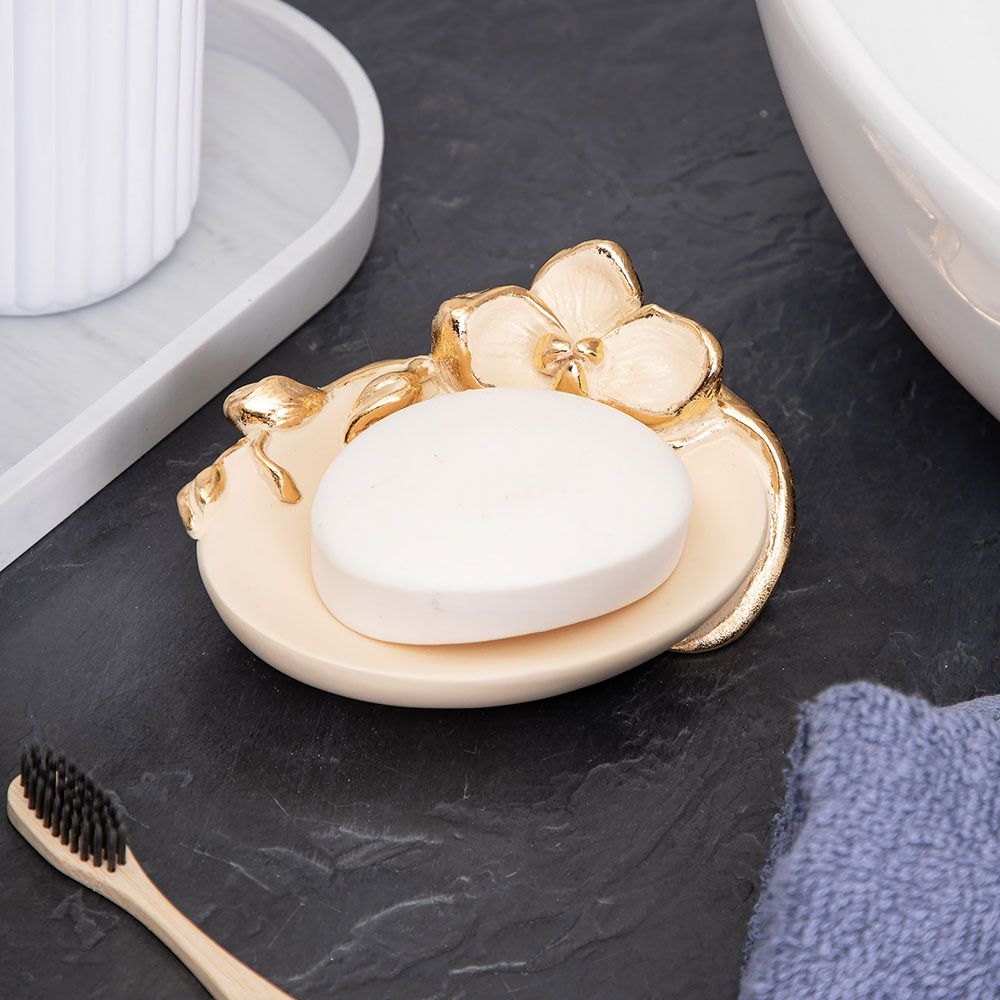 Мыльница Орхидея Калипсо Айвори