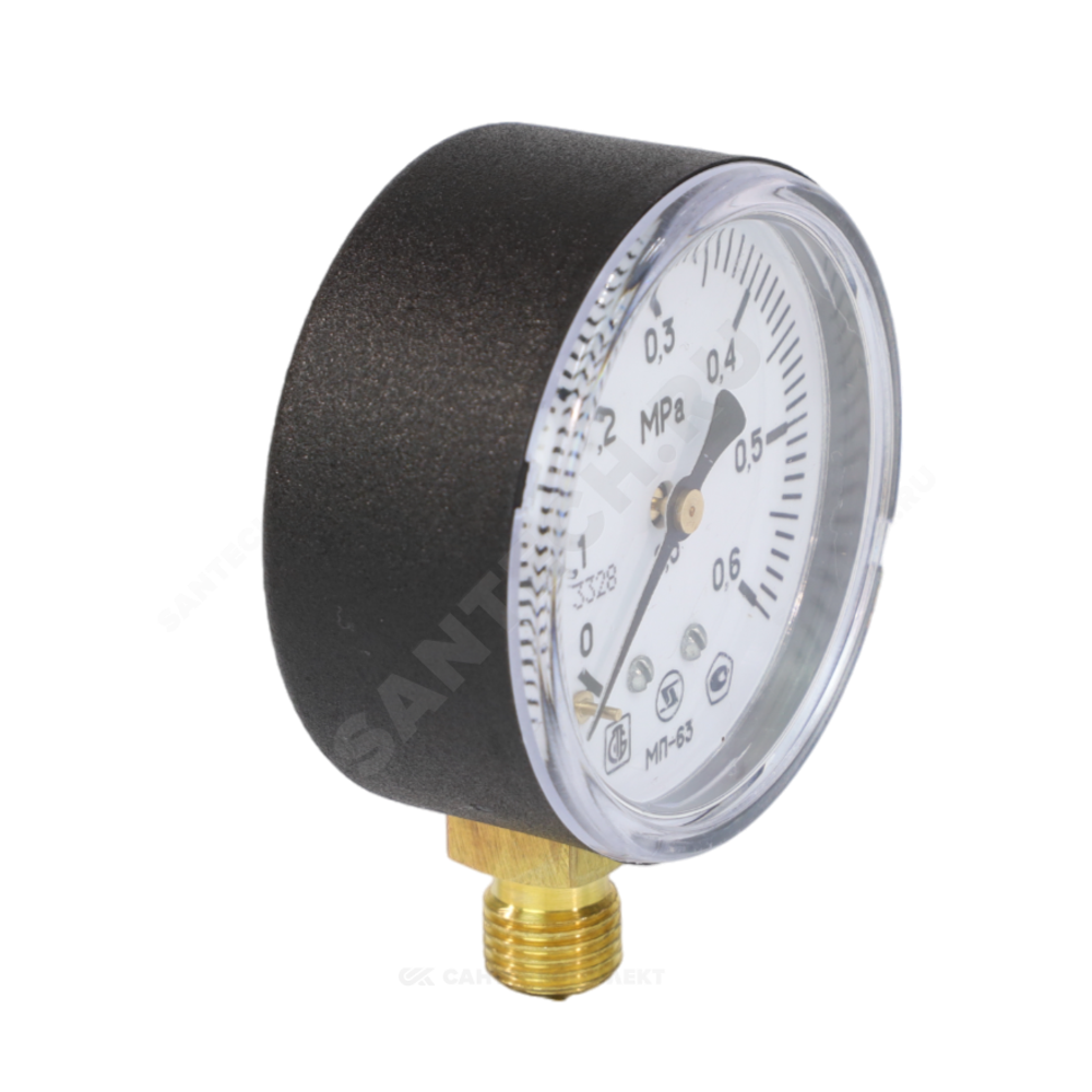 Манометр МП-63 радиальный Дк63мм 0-0,6 МПа кл.2,5 G1/4" ЗАВОД ТЕПЛОТЕХНИЧЕСКИХ ПРИБОРОВ