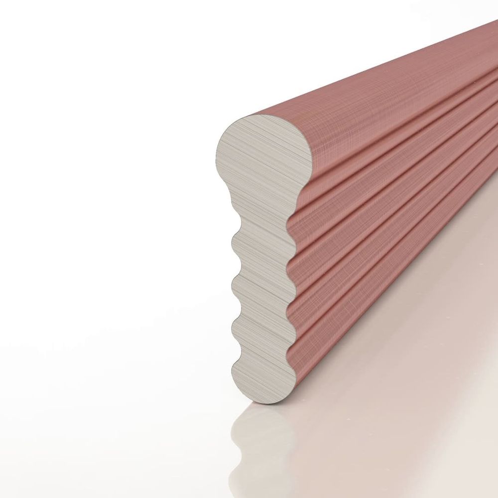 Теневой профиль разделительный анодированный медный, 3000x3x8,5 мм