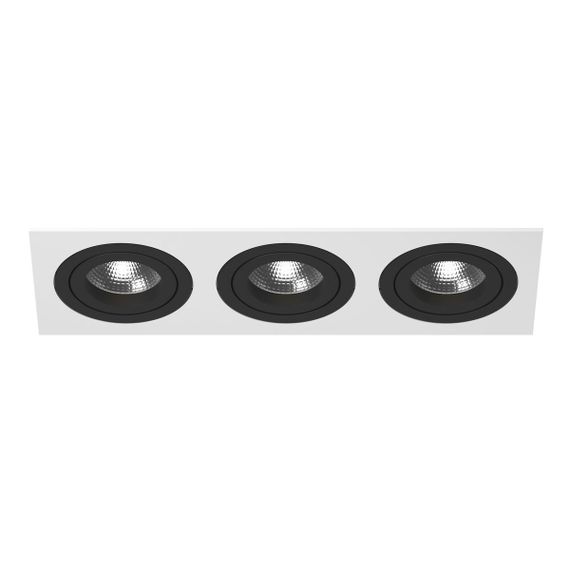 Комплект из светильника и рамки Lightstar Intero 16 (217536+217607+217607+217607) i536070707