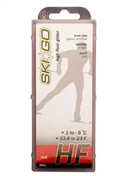 SkiGo HF Red +1 до -5°C (для ст. крупнозерн. и искус. снега)