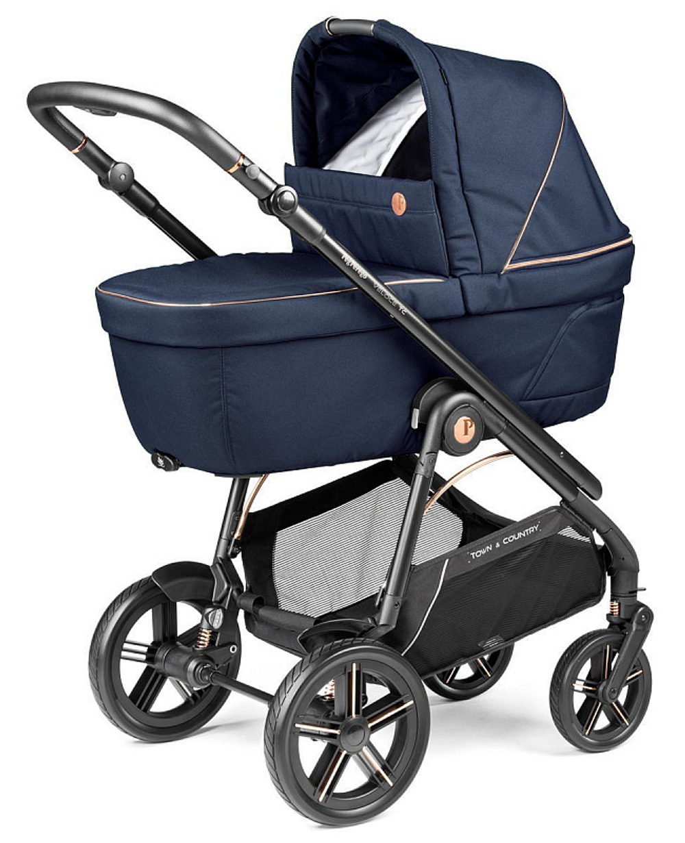 Коляска Peg Perego Veloce TC Brio Culla Belvedere Lounge 3 в 1 Blue Shine