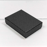 Коробка Ювелирная 11х8х3.4 см "Ромбики" (Черный)