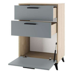 Прихожая с зеркалом комплект мебели Сатин 280х41,1х220 см