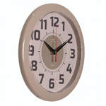 2323-125 Часы настенные круг d=24,5см, корпус бежевый "Классика" Рубин