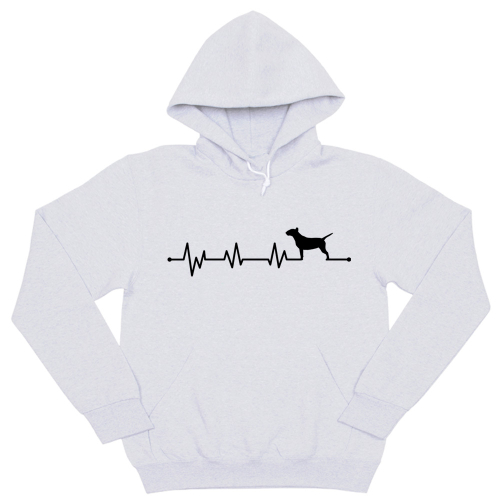 Толстовка "Сердечный ритм с Бультерьером"