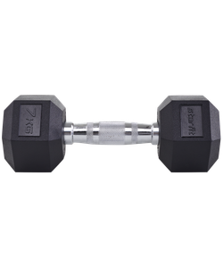 Гантель гексагональная DB-301 7 кг, обрезиненная, черный