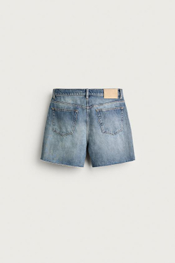 ZARA ДЖИНСОВЫЕ ШОРТЫ, ГОЛУБОЙ