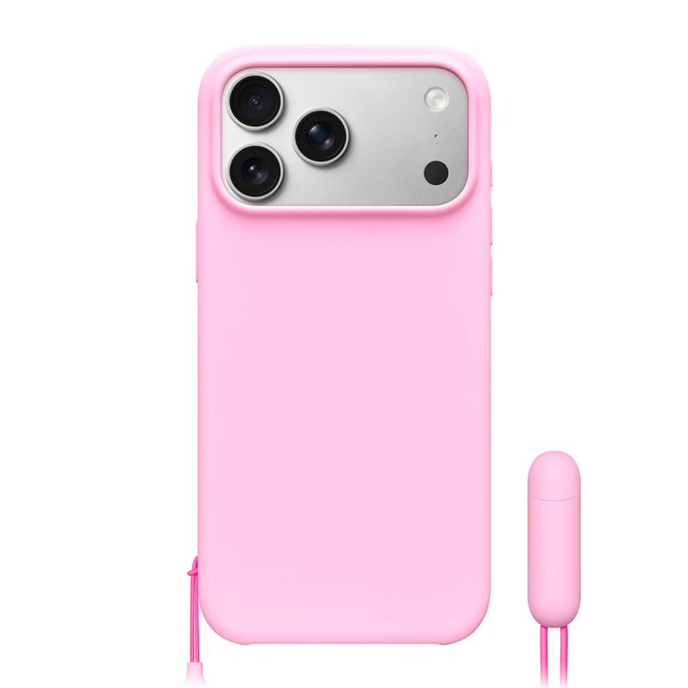 Пластиковый чехол MagSafe с ремешком-подставкой Beats Kickstand Case для iPhone 17 Pro Max Тонкий матовый гибридный поликарбонатный чехол с сенсорной накладкой для Контроллера камеры и съёмным ремешком