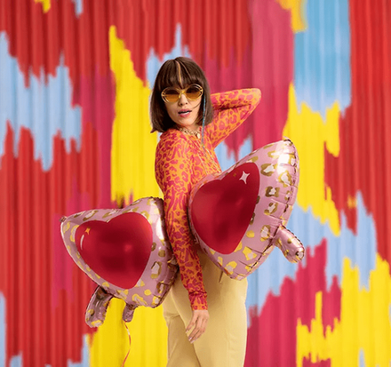 Шар "Очки-сердечки"