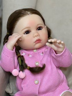 Кукла Реборн виниловая 55см в пакете (FA-314)