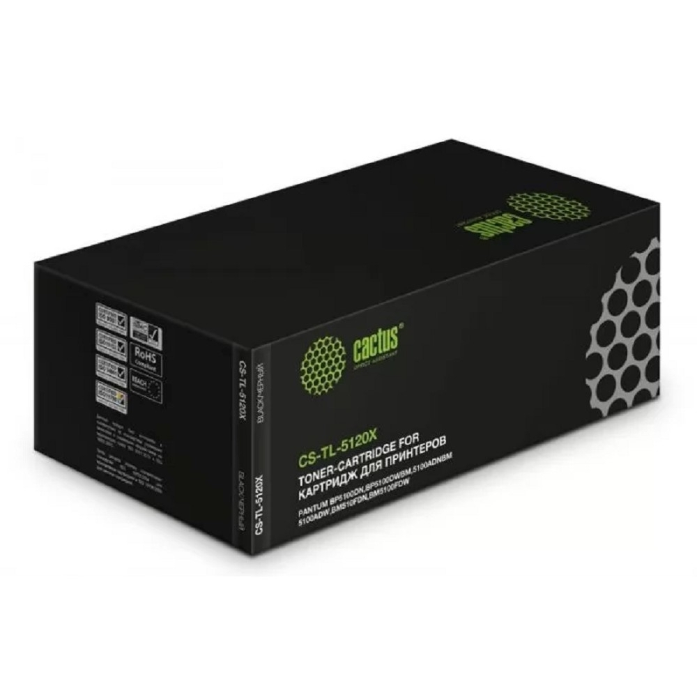 Картридж Картридж лазерный Cactus CS-TL-5120X TL-5120X / TL-5120XP черный (15000стр.) для Pantum BM5100ADN / BM5100ADW / BM5100FDN / BM5100FDW / BP5100DN / BP5100DW