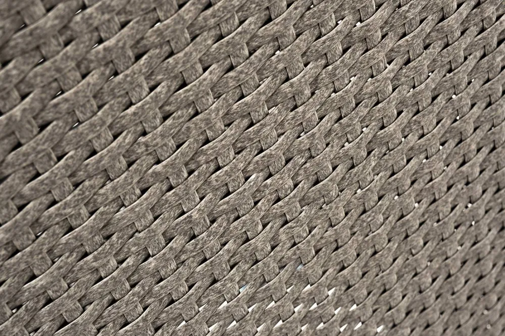 "Капучино" кашпо для цветов плетеное из искусственного ротанга, цвет бежевый