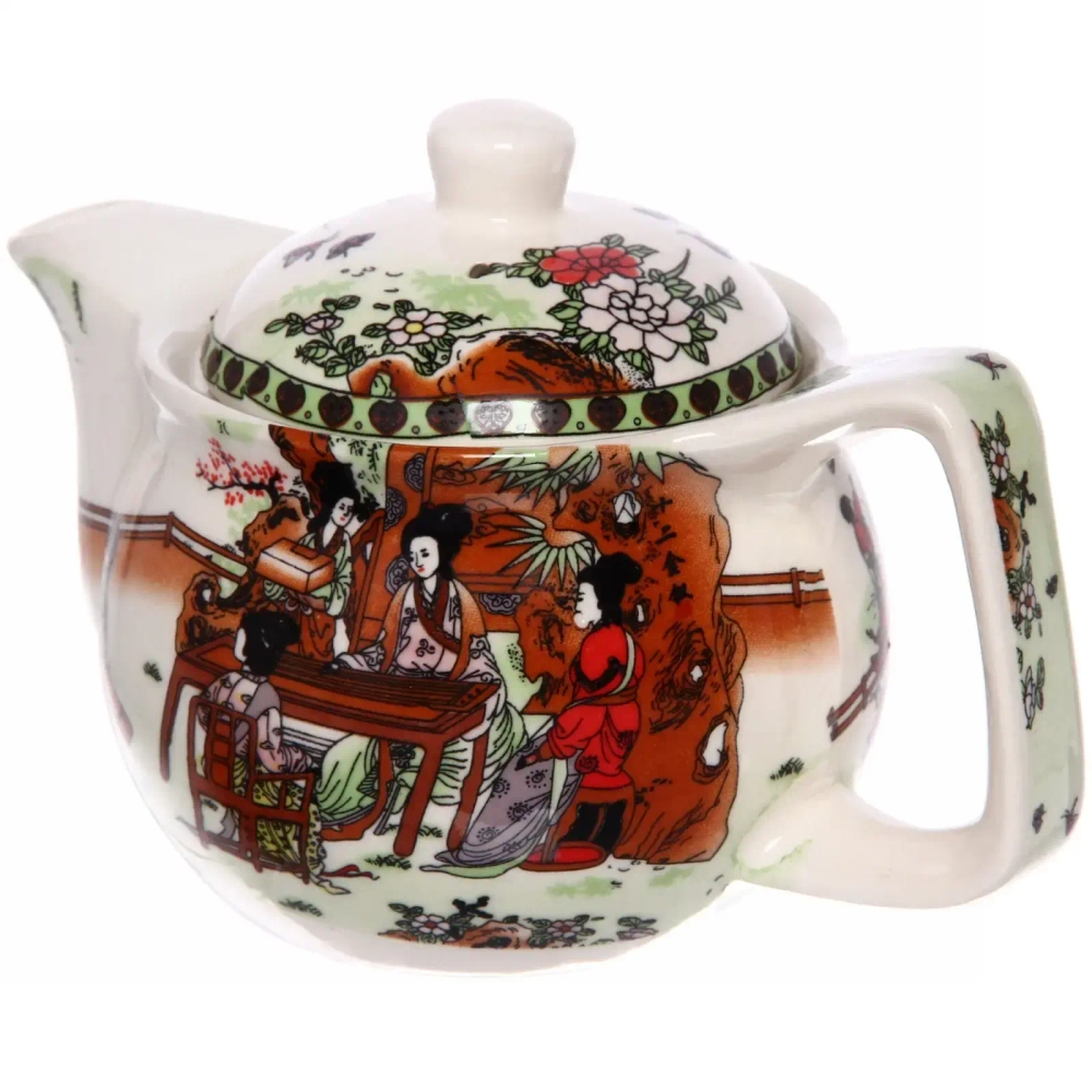 Чайник заварочный керамический 350мл с ситом «Девушки в саду»