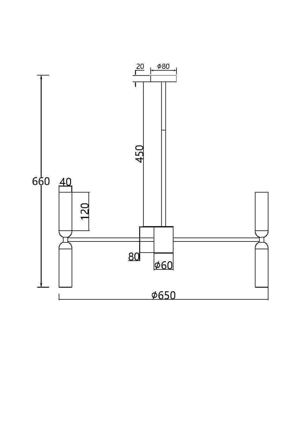 Люстра на штанге Maytoni   MOD177PL-12G
