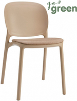 Стул пластиковый с обивкой Scab Design Hug, тортора