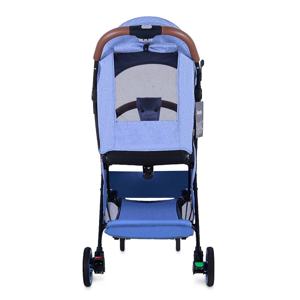 Детская прогулочная коляска Nuovita Giro Lux Denim, Nero / Джинсовый, Черный