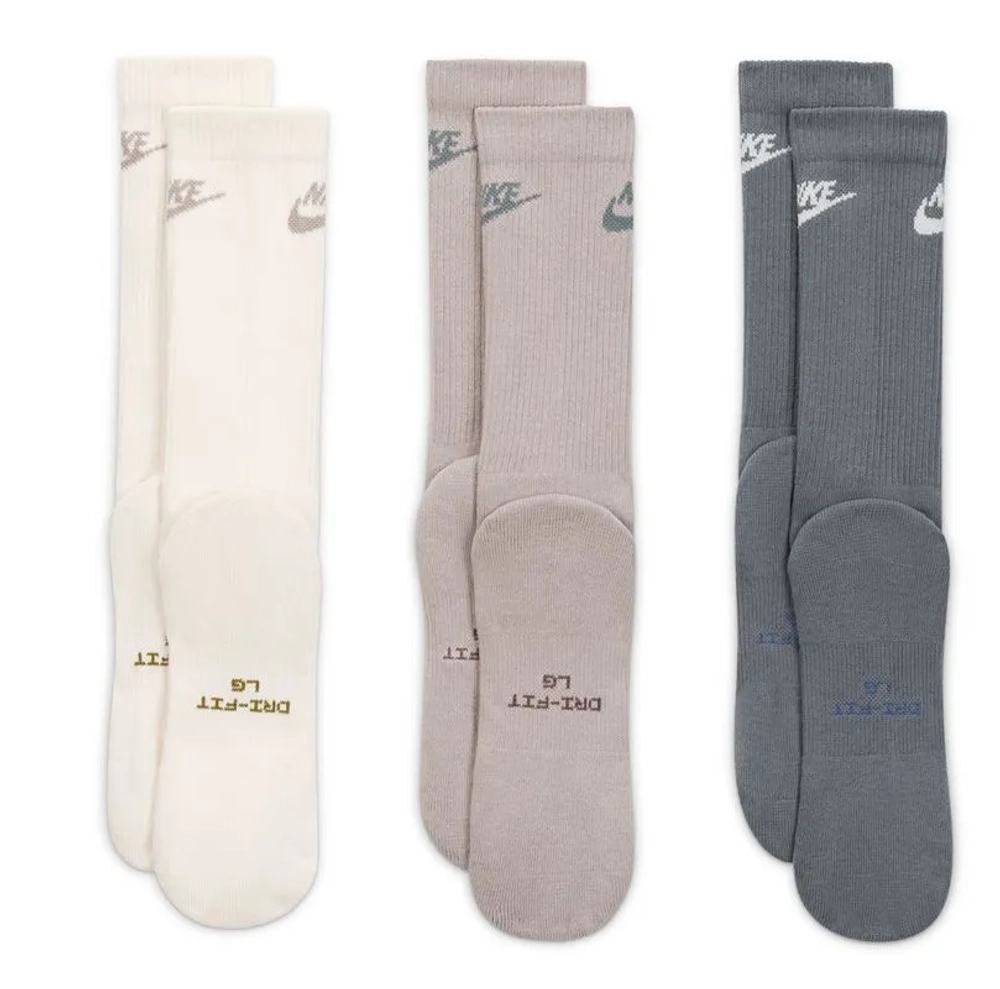 Теннисные носки Nike Everyday Elevated Crew 3P - phantom/college gray/smoke gray