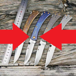 ПРЕДЗАКАЗ Buck 110 Slim Pro TRX Titanium 0110GYSLE3-B (Legacy Collection 2023) - рукоять синий, огненный титан