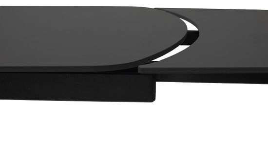 Стол DESIO 180 PURE BLACK SOLID CERAMIC Черный мрамор матовый, керамика/черный каркас