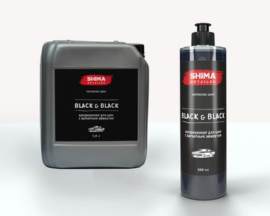 SHIMA DETAILER BLACK & BLACK Кондиционер для шин с бархатным эффектом 500мл.
