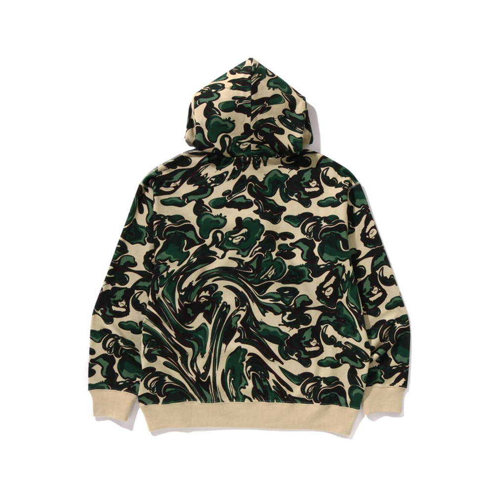 A Bathing Ape A Bathing Ape Bathing Ape Marbling Camo Relaxed Fit Pullover Худи зеленый