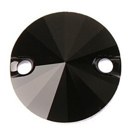 Стразы "Сваровски" Jet 10 мм, кристалл  черный (Jet), 1 шт