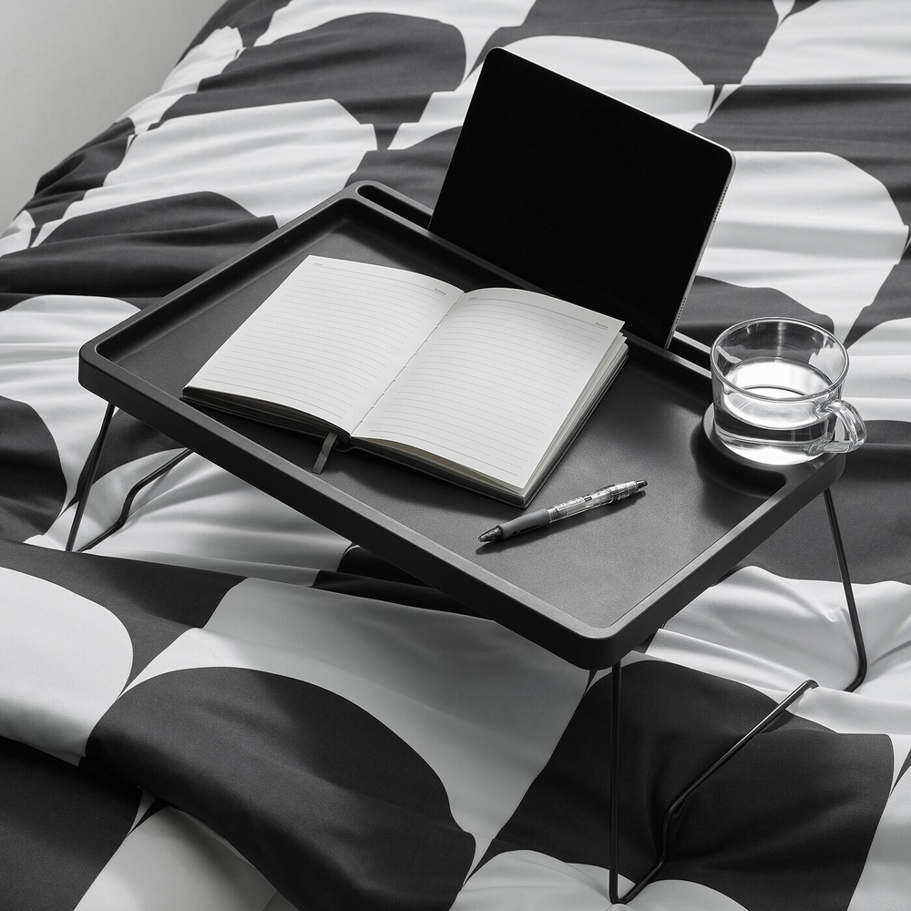 Поднос IKEA BRUKSVARA (БРУКСВАРА), Антрацит, 24х52х35 см