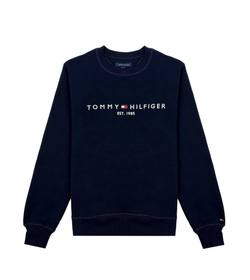 Свитшот Tommy Hilfiger Embroidered Tommy Logo Navy