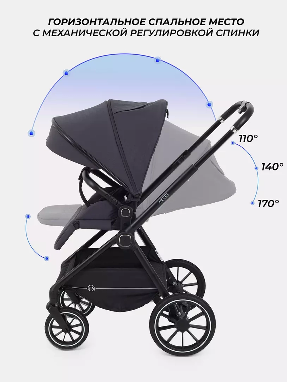 Коляска детская RANT "MOSS" RA323 Graphite