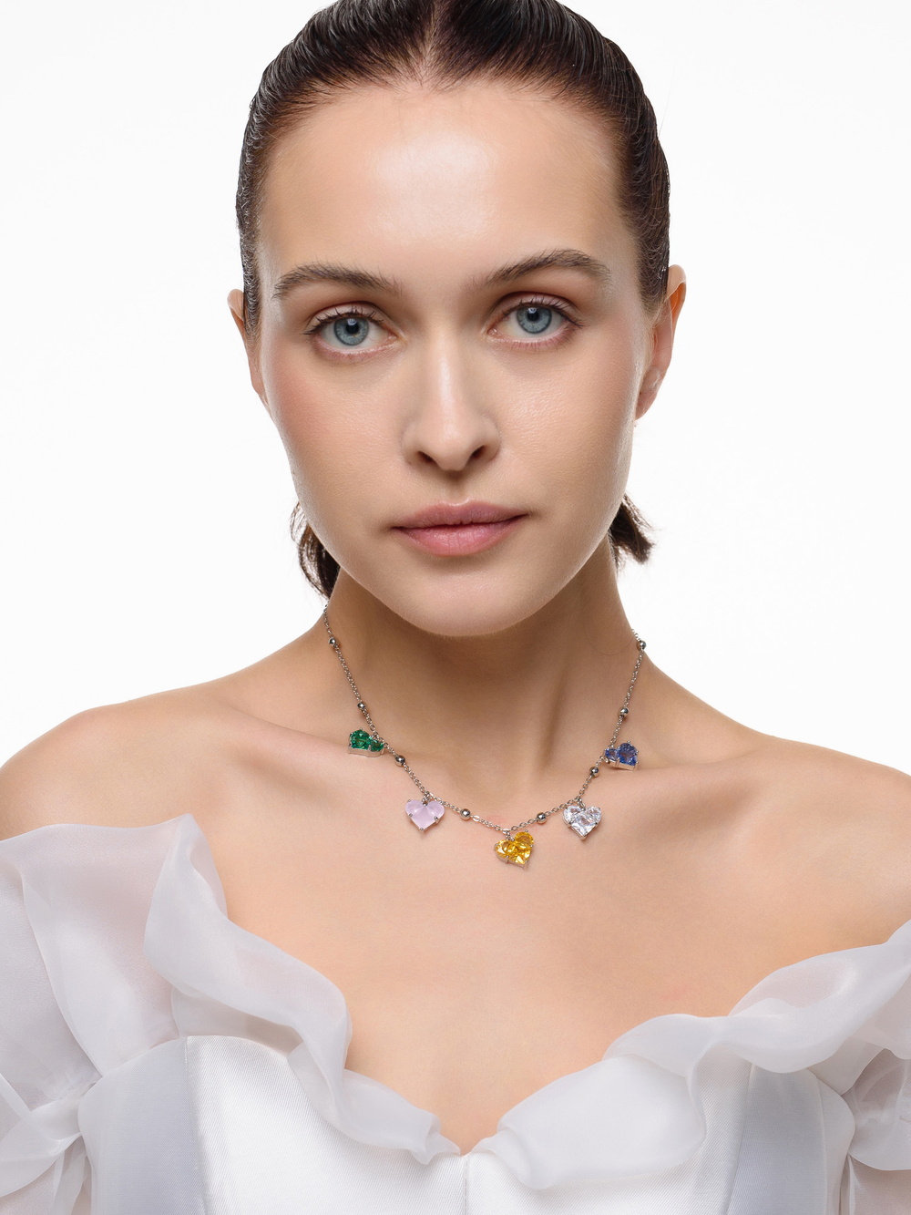 Колье "Ball soul multicolor" Silver