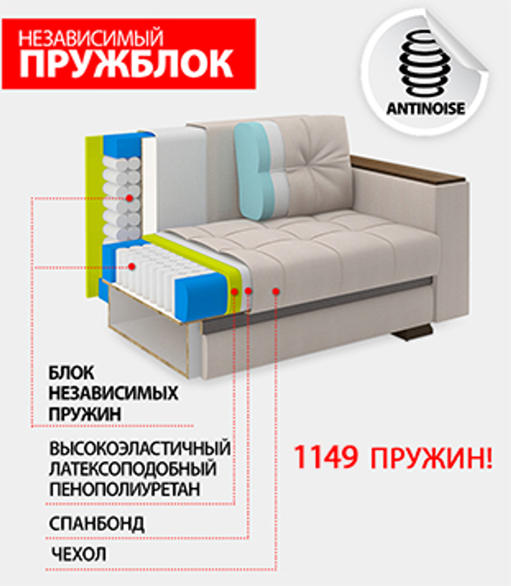 Диван-кровать угловой ЛЕОНАРДО