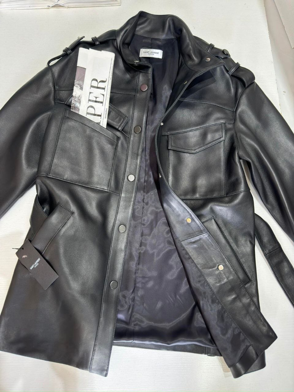 Кожаная куртка Yves Saint Laurent