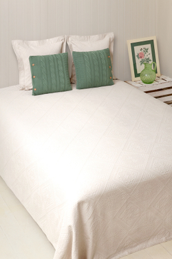 Покрывало 240х260 Luxberry Lana экрю Португалия