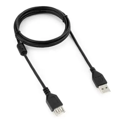 Cablexpert Удлинитель кабеля USB 2.0 Type-A/USB 2.0 Type-A, 1.8 м, черный